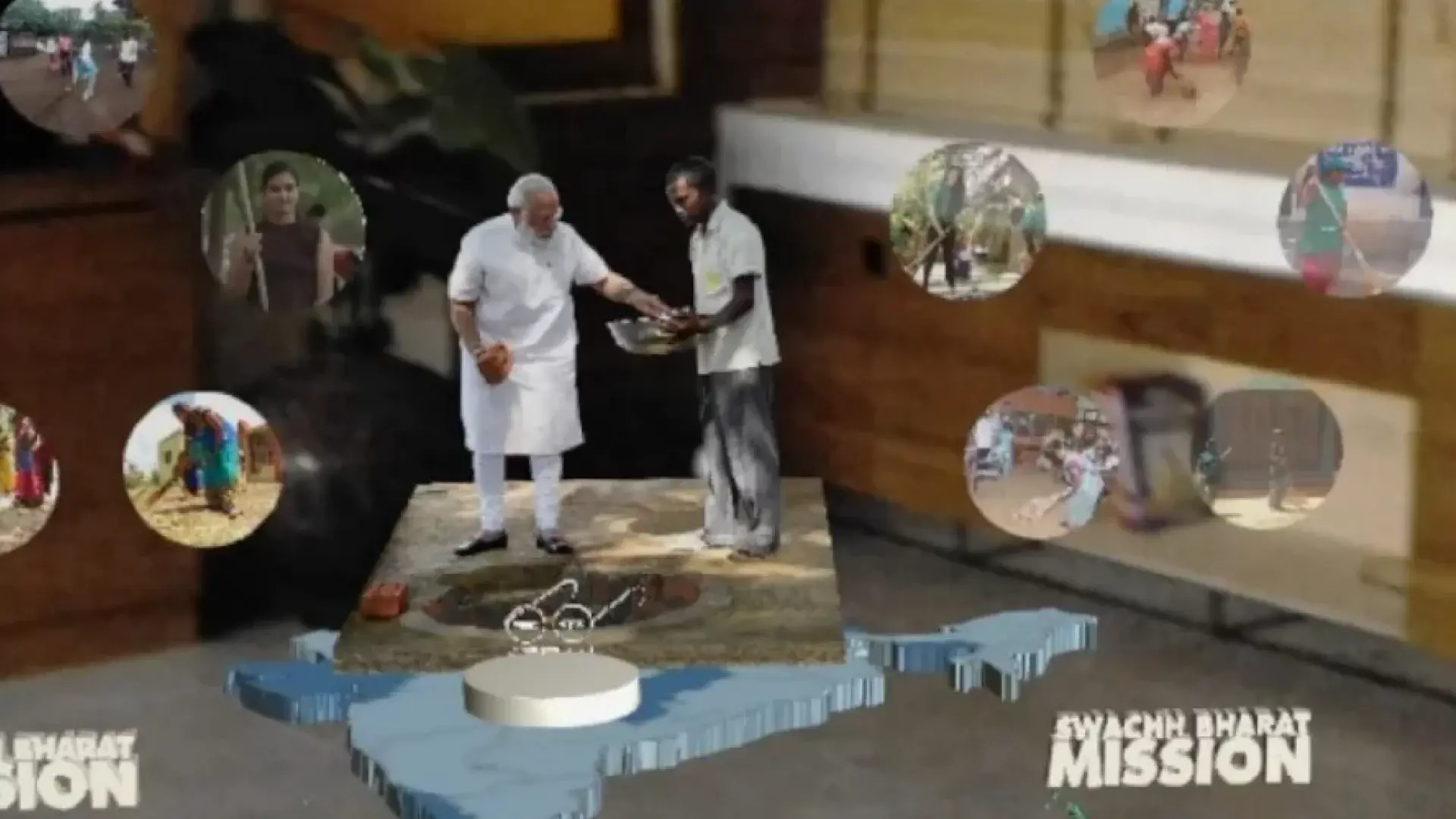 Holographic Experience for the Swachh Bharat Mission with Mixed Reality