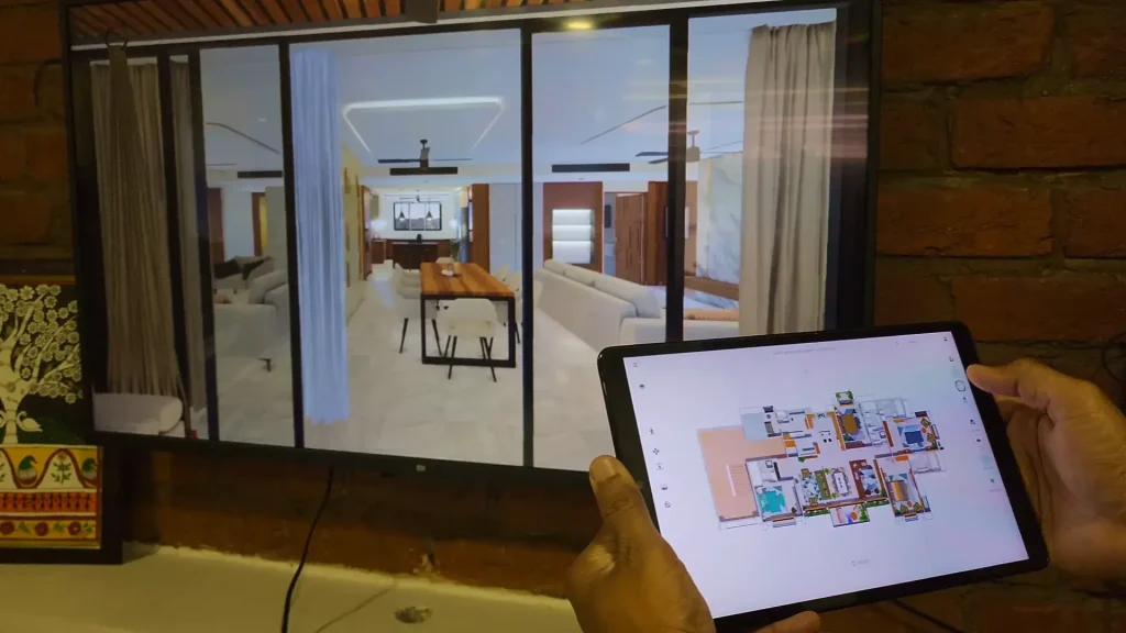 SoReal real estate 3D visualization app showing customizable property interiors by ViitorCloud