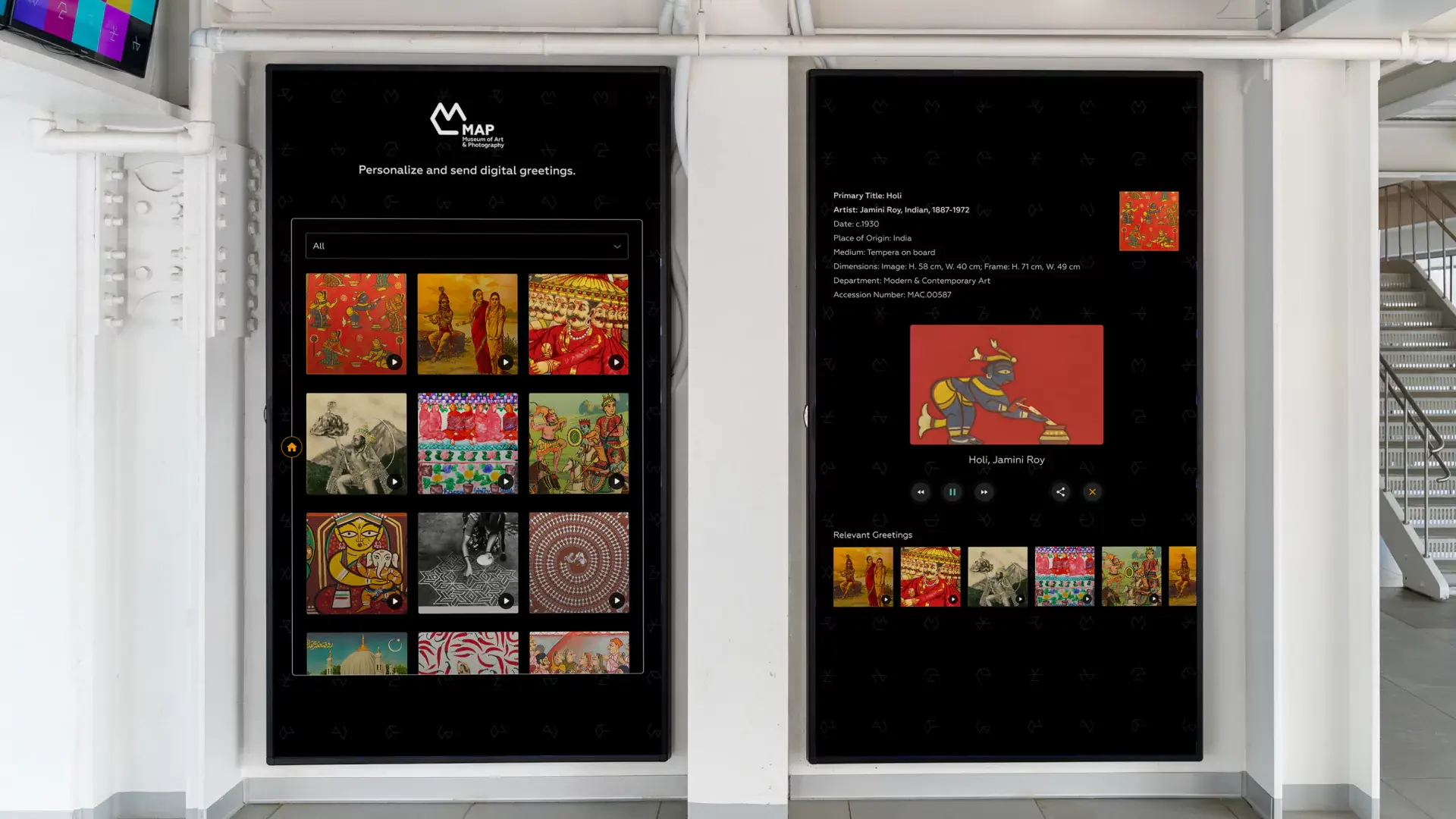 Interactive Museum Experience: AI Digital Greetings at MAP